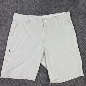 BYLT Kinetic Shorts Men's XL Beige Golf Performance Wear Stretch Premium Basics